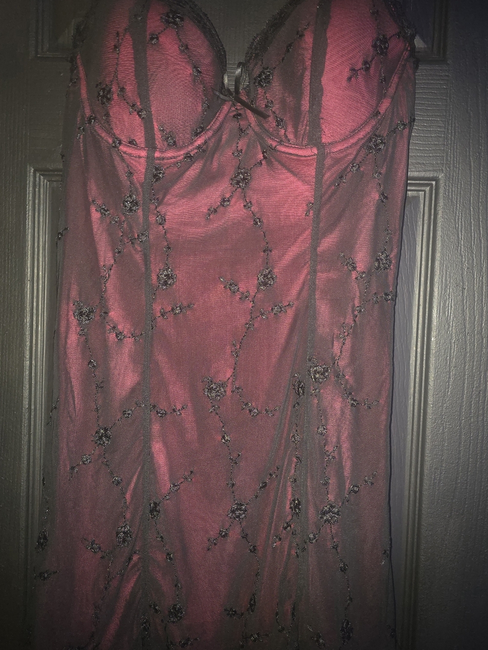 Sugar thrills dead stock pink & black lace gothy dress size xl brand new.